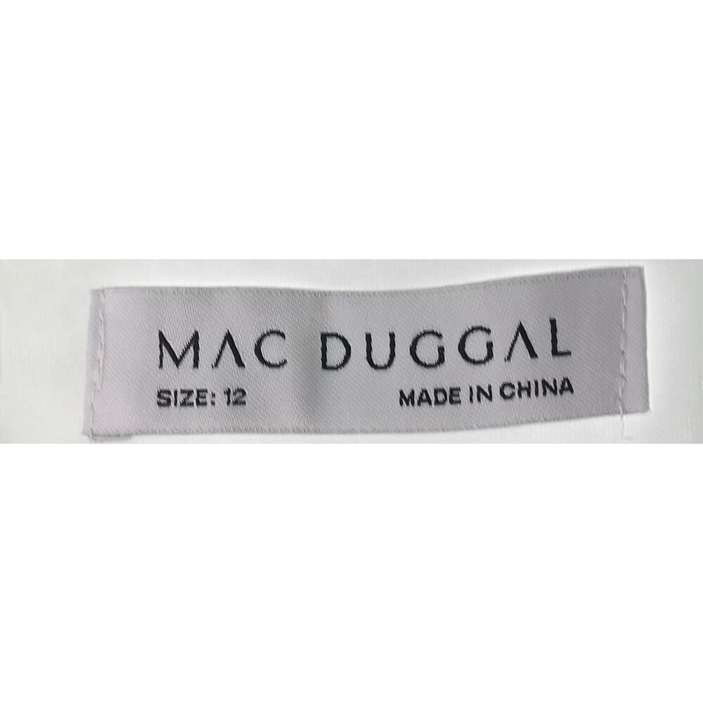 New with Tags Mac Duggal 67815 Ruffle Slit Dress 12 Mint Green Wedding Party - Picture 16 of 16